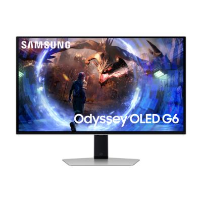 Samsung G60SD Computerbildschirm 68,6 cm (27") 2560 x 1440 Pixel Quad HD OLED Silber