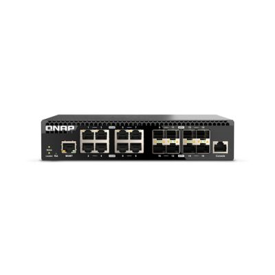 QNAP QSW-M3216R-8S8T Netzwerk-Switch Managed L2/L3 10G Ethernet (100/1000/10000) 1U Schwarz