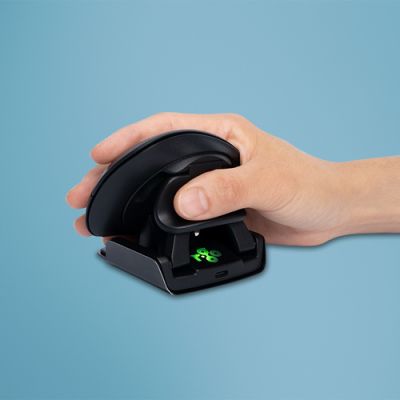 R-Go Tools Ergonomische Maus R-Go Twister mit Pausensoftware, beidhändige Maus, faltbar, Bluetooth und kabelgebunden
