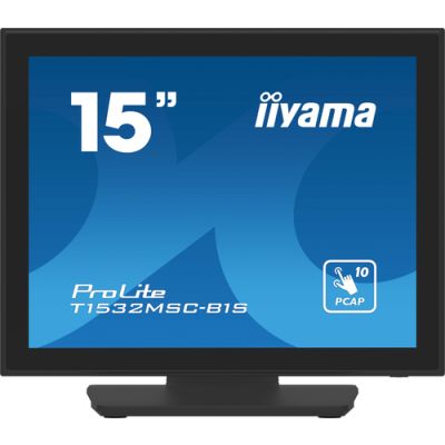 iiyama ProLite T1532MSC-B1S Computerbildschirm 38,1 cm (15") 1024 x 768 Pixel XGA LCD Touchscreen Schwarz