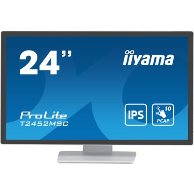 iiyama ProLite Computerbildschirm 60,5 cm (23.8") 1920 x 1080 Pixel Full HD LCD Touchscreen Multi-Nutzer Weiß