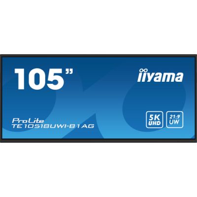 iiyama PROLITE Digitale A-Platine 2,67 m (105") LED WLAN 450 cd/m² 5K Ultra HD Schwarz Touchscreen Eingebauter Prozessor Android 24/7