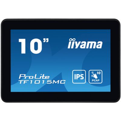 iiyama TF1015MC-B3 Signage-Display Interaktiver Flachbildschirm 25,6 cm (10.1") LED 500 cd/m² HD Schwarz Touchscreen