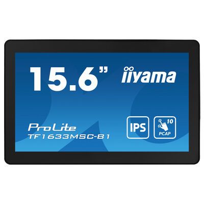 iiyama ProLite TF1633MSC-B1 Computerbildschirm 39,6 cm (15.6") 1920 x 1080 Pixel Full HD Touchscreen Schwarz