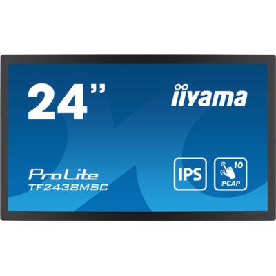 iiyama TF2438MSC-B1 Signage-Display Digitale A-Platine 61 cm (24") LED 600 cd/m² Full HD Schwarz Touchscreen