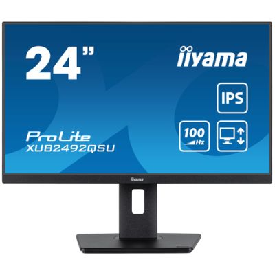 iiyama ProLite XUB2492QSU-B1 Computerbildschirm 60,5 cm (23.8") 2560 x 1440 Pixel Wide Quad HD LED Schwarz