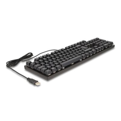 DeLOCK 12115 Tastatur Gaming USB QWERTZ Deutsch Schwarz