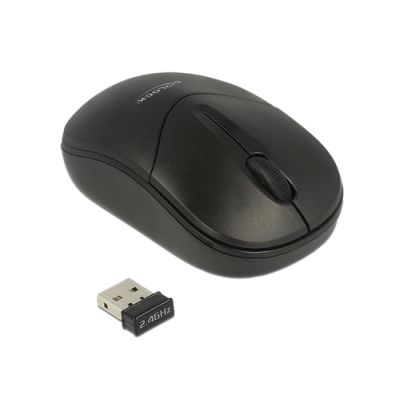 DeLOCK 12494 Maus Beidhändig RF Wireless Optisch 1000 DPI