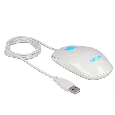 DeLOCK 12537 Maus Beidhändig USB Typ-A Optisch 1200 DPI