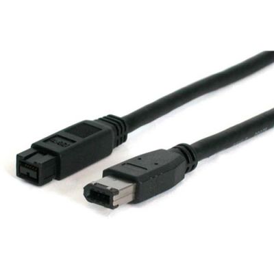 StarTech.com 6 ft 1394b Firewire Cable 9-6 Pin M-M 1,8 m Schwarz