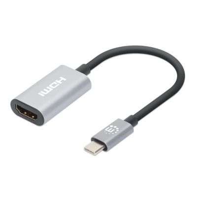 Manhattan 153973 Videokabel-Adapter 0,11 m USB Typ-C HDMI Grau