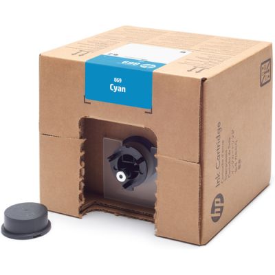 HP 869 Cyan PageWide XL Pro Druckerpatrone, 3 Liter
