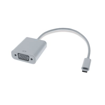 M-Cab 2200023 Videokabel-Adapter 0,2 m VGA (D-Sub) USB Typ-C Weiß