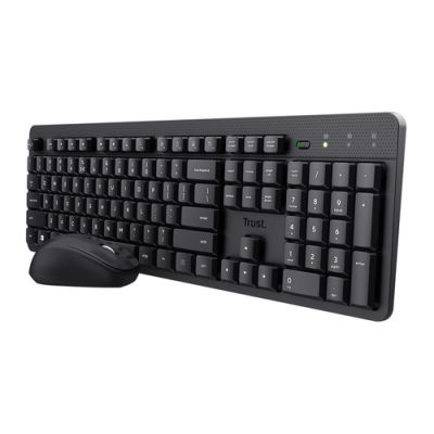 Trust Ody II Tastatur Maus enthalten Universal RF Wireless QWERTY US Englisch Schwarz