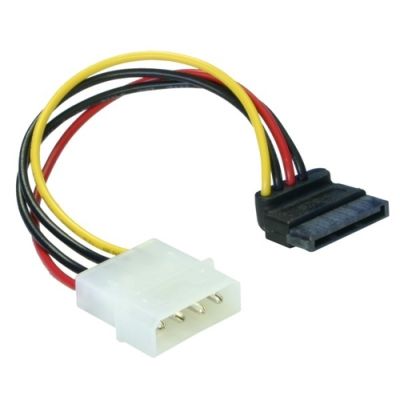 DeLOCK Cable Power SATA HDD > 4pin male – angled Mehrfarbig 0,15 m