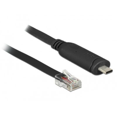 DeLOCK 63912 Serien-Kabel Schwarz 2 m USB Typ-C RJ45