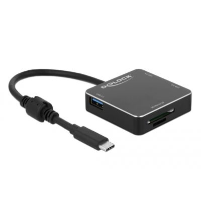 DeLOCK 64042 laptop-dockingstation & portreplikator USB 3.2 Gen 1 (3.1 Gen 1) Type-A Schwarz