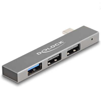 DeLOCK 64274 laptop-dockingstation & portreplikator Andocken USB 3.2 Gen 2 (3.1 Gen 2) Type-C Grau