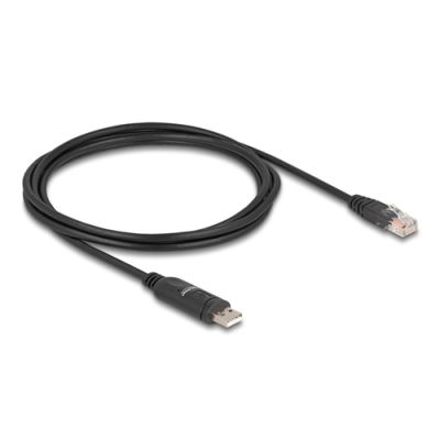 DeLOCK 64304 Serien-Kabel Schwarz 1,8 m USB Typ-A RS-232