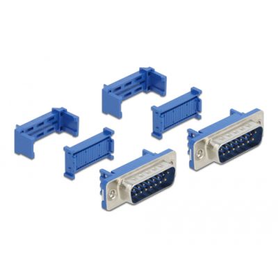 DeLOCK 66592 Drahtverbinder D-Sub 15 Blau