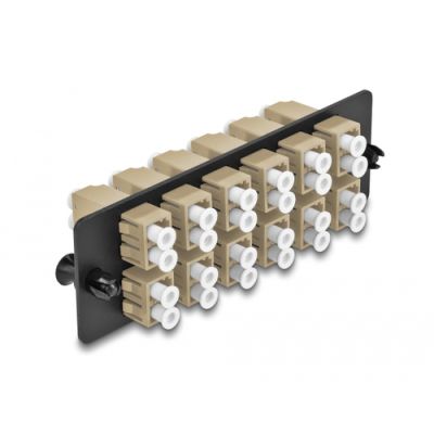 DeLOCK 66932 LWL-Steckverbinder LC/LC 1 Stück(e) Beige, Schwarz