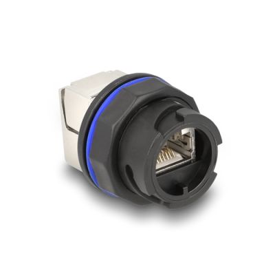 DeLOCK 67047 Drahtverbinder RJ45 Schwarz, Metallisch