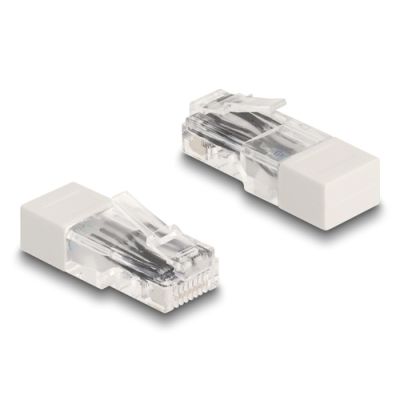 DeLOCK 67185 Drahtverbinder RJ45 Weiß