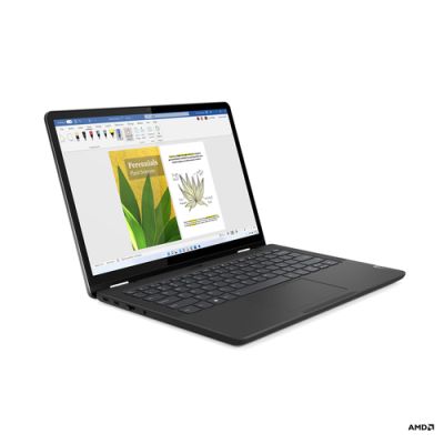 Lenovo 13w Yoga Hybrid (2-in-1) 33,8 cm (13.3") Touchscreen WUXGA AMD Ryzen™ 5 7530U 16 GB DDR4-SDRAM 512 GB SSD Wi-Fi 6 (802.11ax) Windows 11 Pro Schwarz