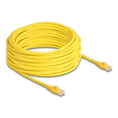 DeLOCK 80106 Netzwerkkabel Gelb 15 m Cat6a U/UTP (UTP)