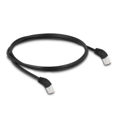 DeLOCK 80269 Netzwerkkabel Schwarz 1 m Cat6a SF/UTP (S-FTP)