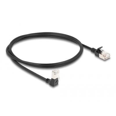DeLOCK 80305 Netzwerkkabel Schwarz 1 m Cat6a S/FTP (S-STP)