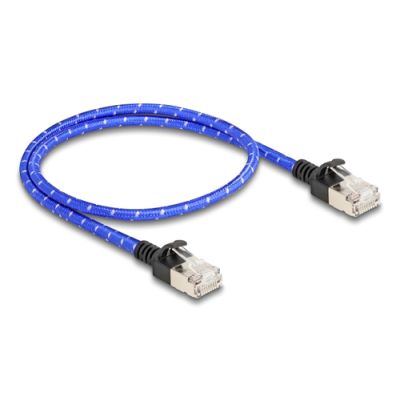 DeLOCK 80376 Netzwerkkabel Blau 0,5 m Cat6a U/FTP (STP)