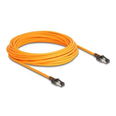 DeLOCK 80418 Netzwerkkabel Orange 10 m Cat6a S/FTP (S-STP)