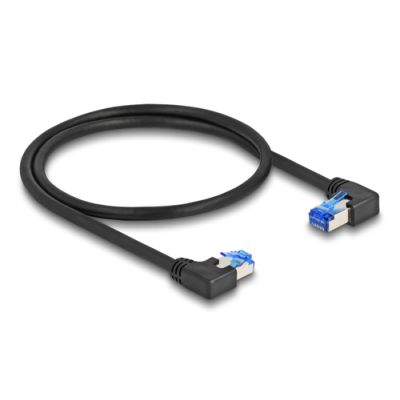 DeLOCK 80420 Netzwerkkabel Schwarz 0,5 m Cat6a S/FTP (S-STP)