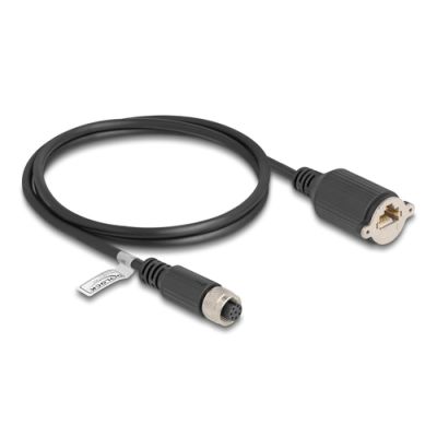 DeLOCK 80433 Netzwerkkabel Schwarz 1 m Cat5e F/UTP (FTP)