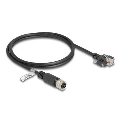 DeLOCK 80443 Netzwerkkabel Schwarz 1 m Cat5e F/UTP (FTP)