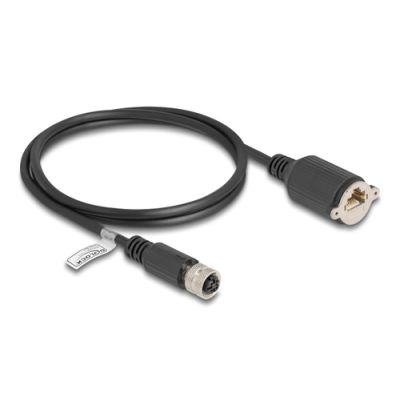 DeLOCK 80452 Netzwerkkabel Schwarz 1 m Cat5e F/UTP (FTP)