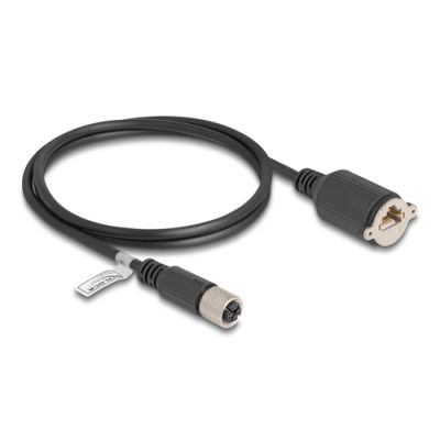 DeLOCK 80460 Netzwerkkabel Schwarz 1 m Cat5e F/UTP (FTP)