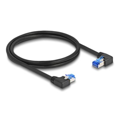 DeLOCK 80464 Netzwerkkabel Schwarz 1 m Cat6a S/FTP (S-STP)
