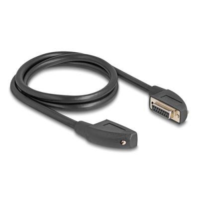 DeLOCK 80476 Serien-Kabel Schwarz 1 m DB-15