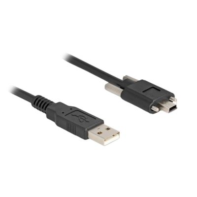 DeLOCK 80478 USB Kabel USB 2.0 1 m USB A Mini-USB B Schwarz