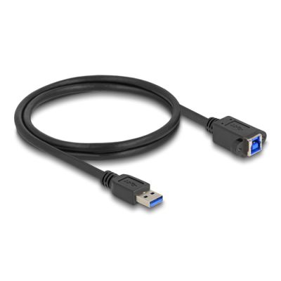 DeLOCK 80485 USB Kabel USB 3.2 Gen 1 (3.1 Gen 1) 1 m USB A USB B Schwarz