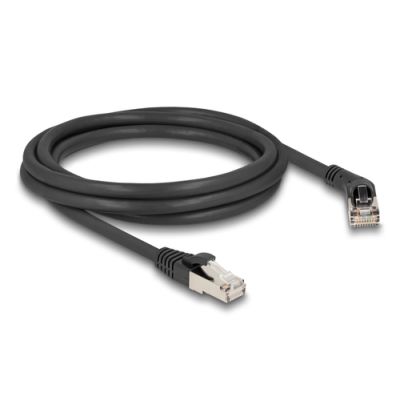 DeLOCK 80490 Netzwerkkabel Schwarz 2 m Cat6a S/FTP (S-STP)