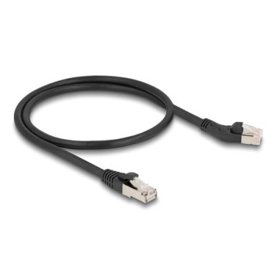 DeLOCK 80598 Netzwerkkabel Schwarz 0,5 m Cat6a S/FTP (S-STP)