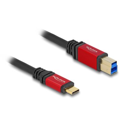 DeLOCK 80614 USB Kabel USB 3.2 Gen 1 (3.1 Gen 1) 3 m USB C USB B Schwarz, Rot