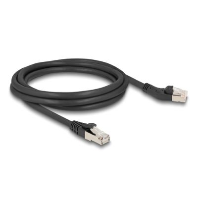 DeLOCK 80615 Netzwerkkabel Schwarz 2 m Cat6a S/FTP (S-STP)