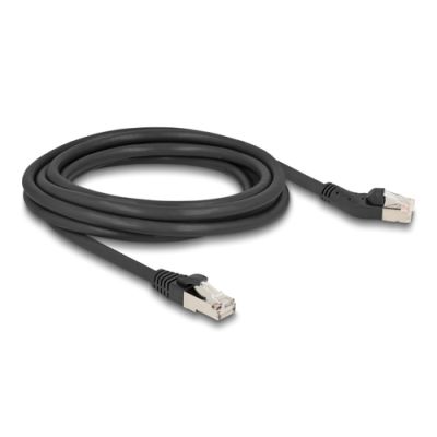 DeLOCK 80624 Netzwerkkabel Schwarz 3 m Cat6a S/FTP (S-STP)