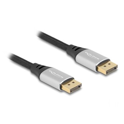 DeLOCK 80633 DisplayPort-Kabel 1 m Schwarz, Silber