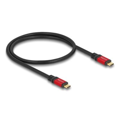 DeLOCK 80651 USB Kabel USB4 Gen 2x2 0,5 m USB C Schwarz, Rot
