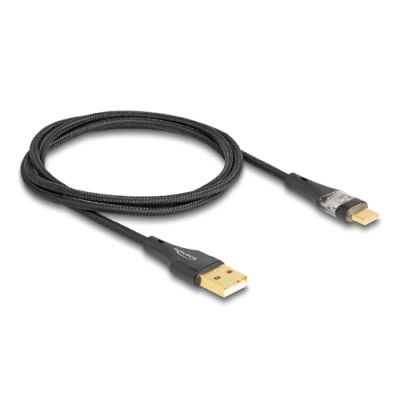 DeLOCK 80760 USB Kabel USB 2.0 1 m USB A USB C Schwarz